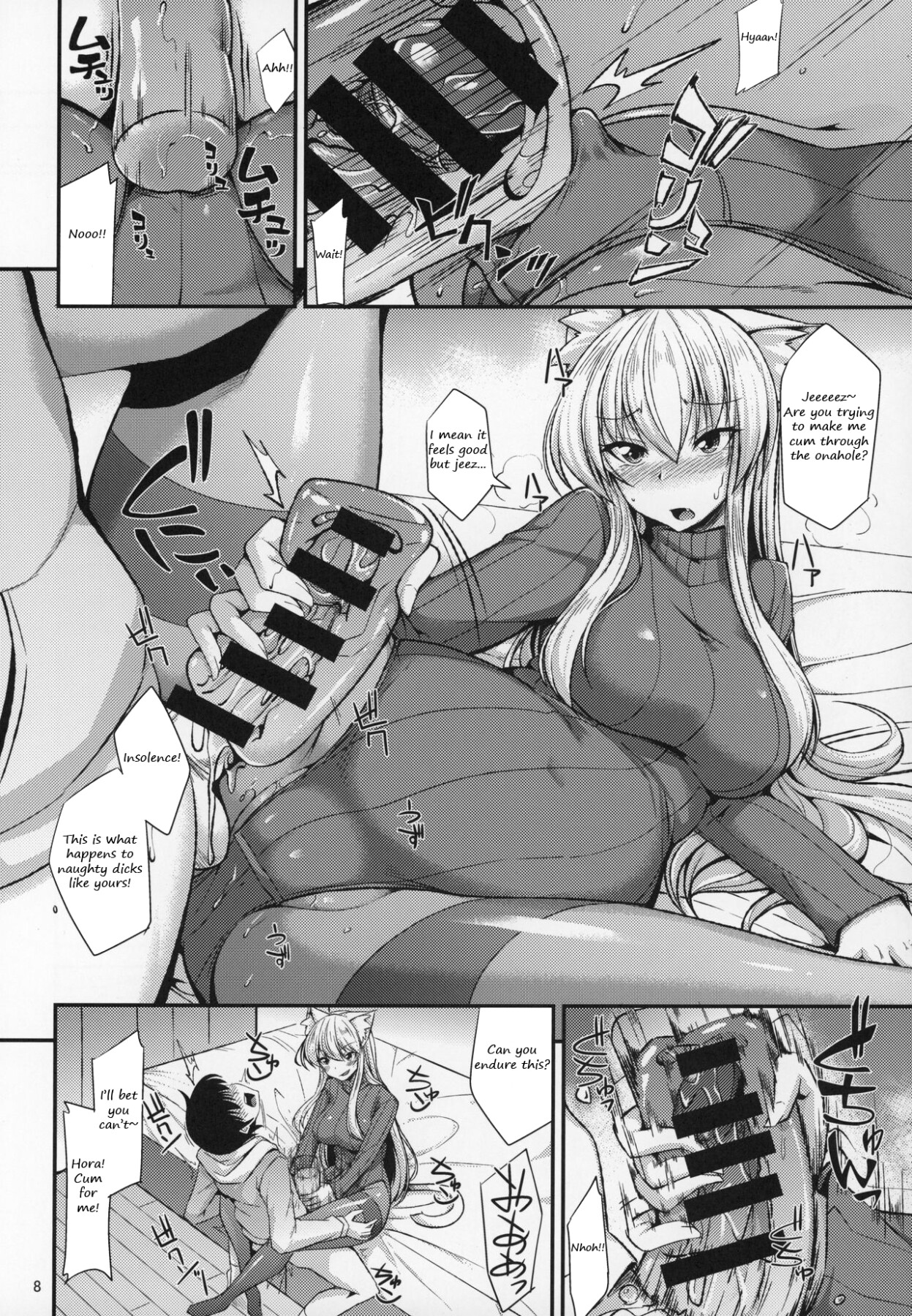 Hentai Manga Comic-The cat-eared Onee-san and the Onahole-Read-9